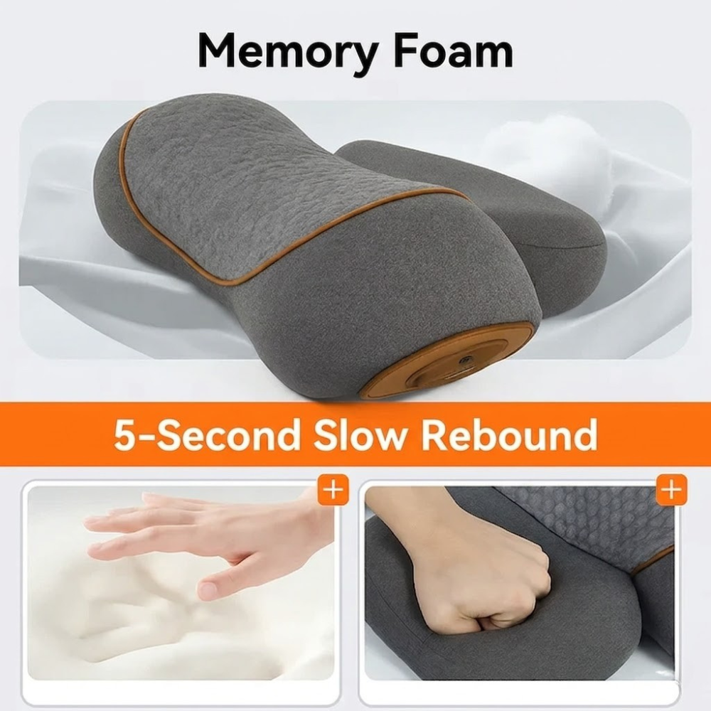 Neck Pillow with Heat, Massage Function, and Adjustable Traction