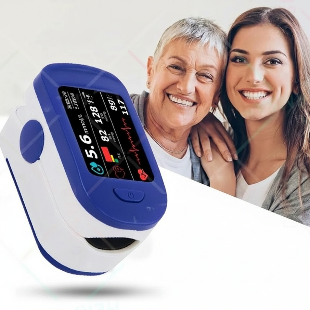 LED Display Fingertip Pulse Oximeter for Digital Readings