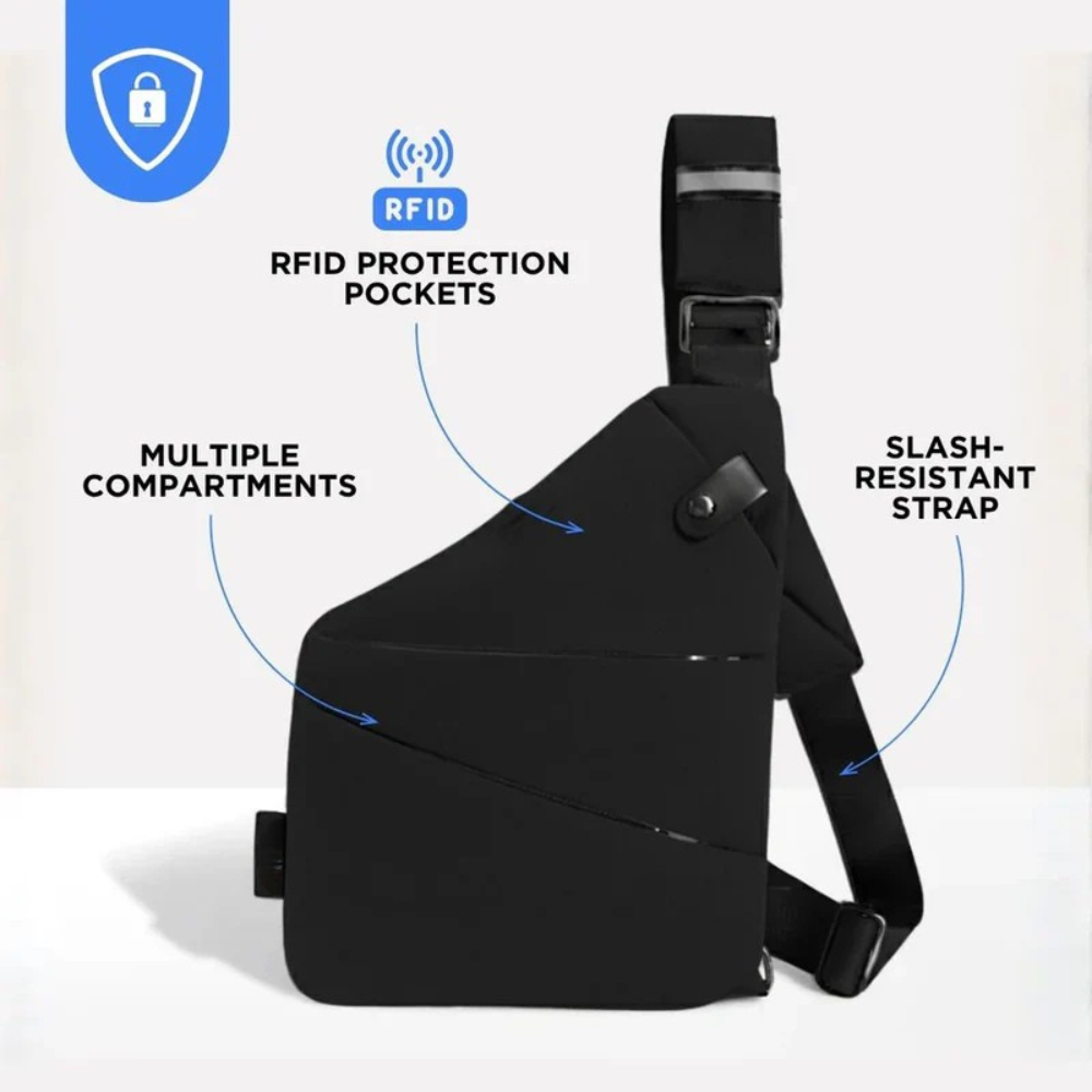 Anti-Theft Crossbody Bag for Secure Storage