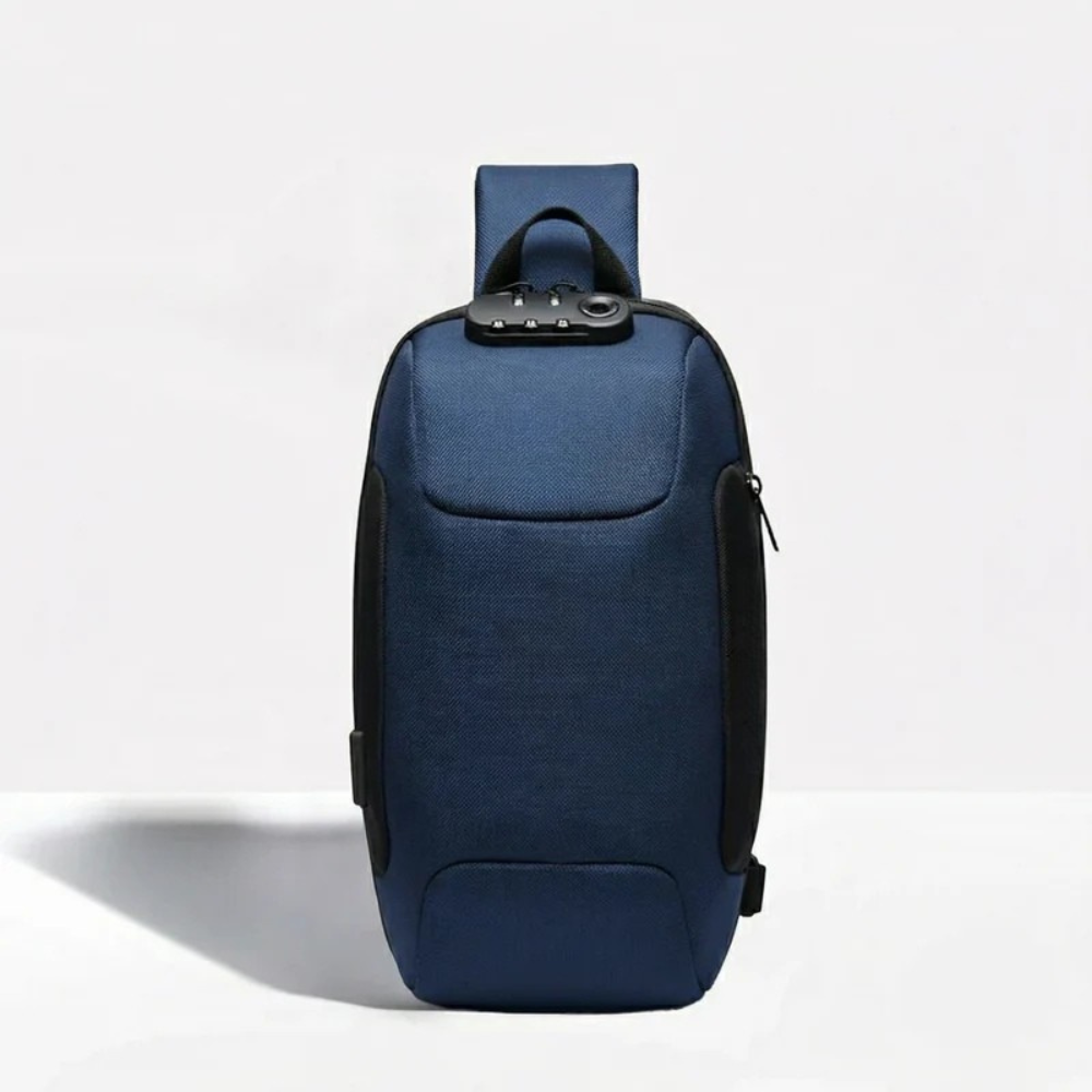Travel Crossbody Bag featuring USB Charging and Zip Compartments