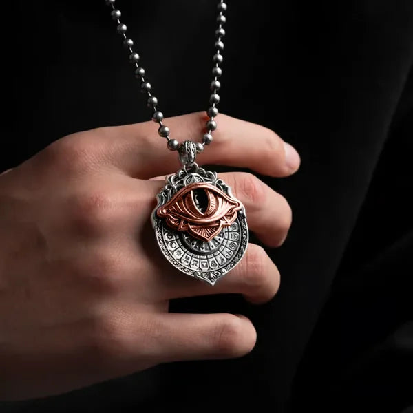 Men's Pendant Necklace | Mystical Eye Design | Vintage Style