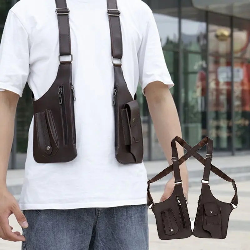 Multi-Compartment Crossbody Sling Bag for Men | Anti-Theft Travel Pack
