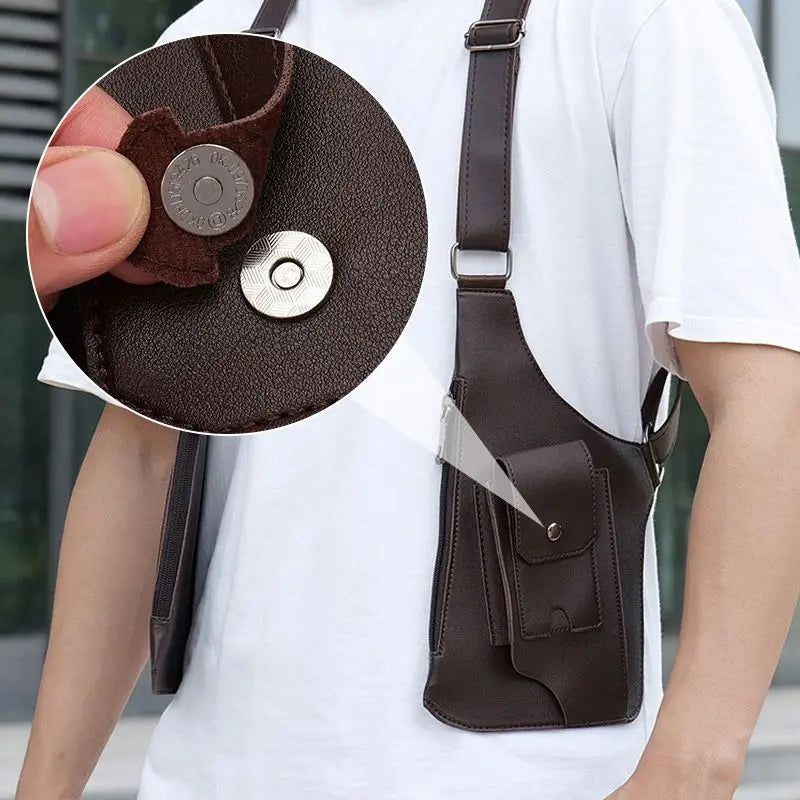 Multi-Compartment Crossbody Sling Bag for Men | Anti-Theft Travel Pack