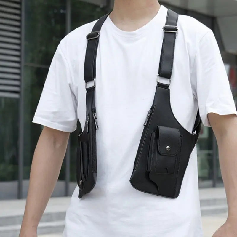 Multi-Compartment Crossbody Sling Bag for Men | Anti-Theft Travel Pack
