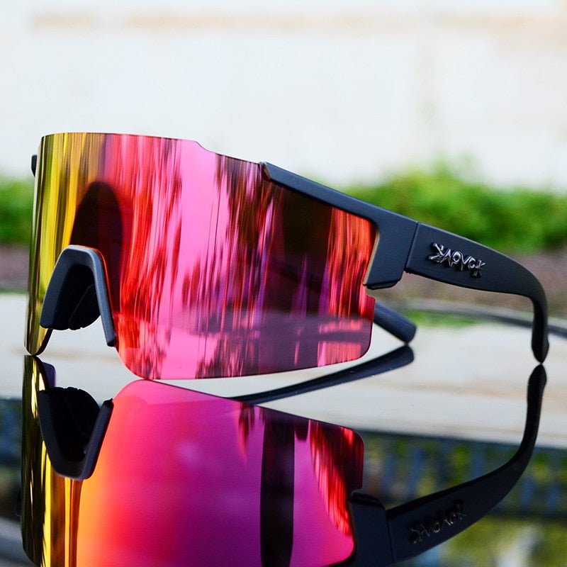 Mirrored Sports Sunglasses for Cycling and Outdoor Use