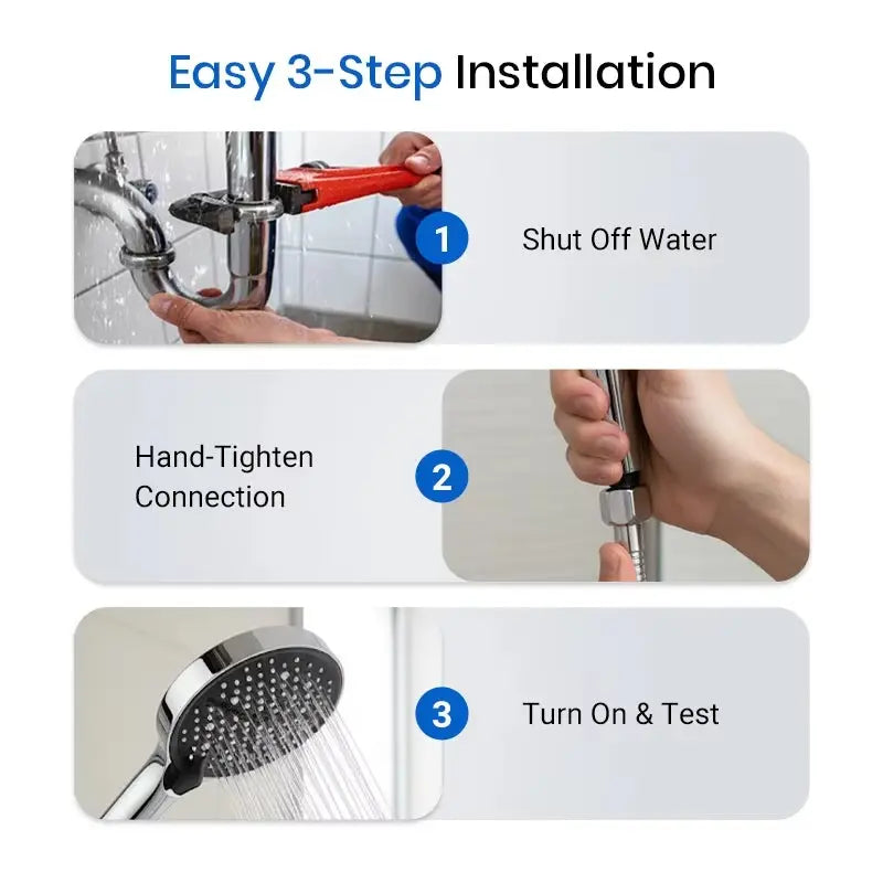 Handheld Showerhead with 7 Spray Modes – High Pressure