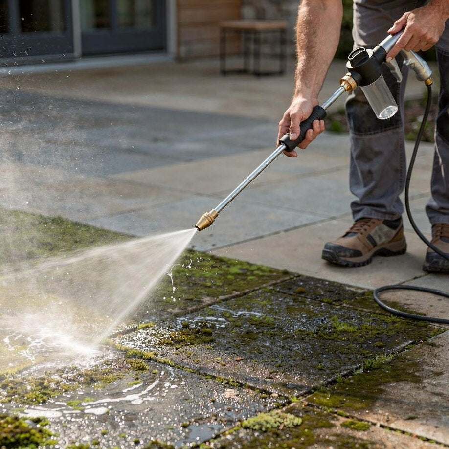 High-Pressure Cleaner with Adjustable Spray and Soap Dispenser