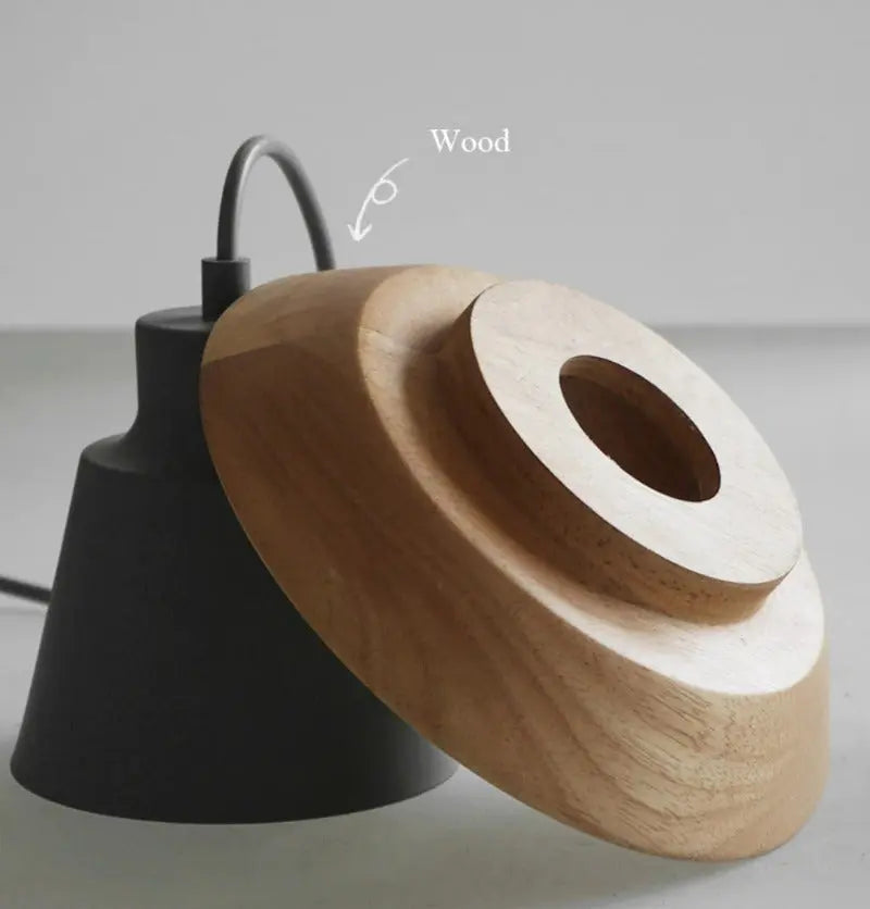 Norse Style Wooden Pendant Light Fixture