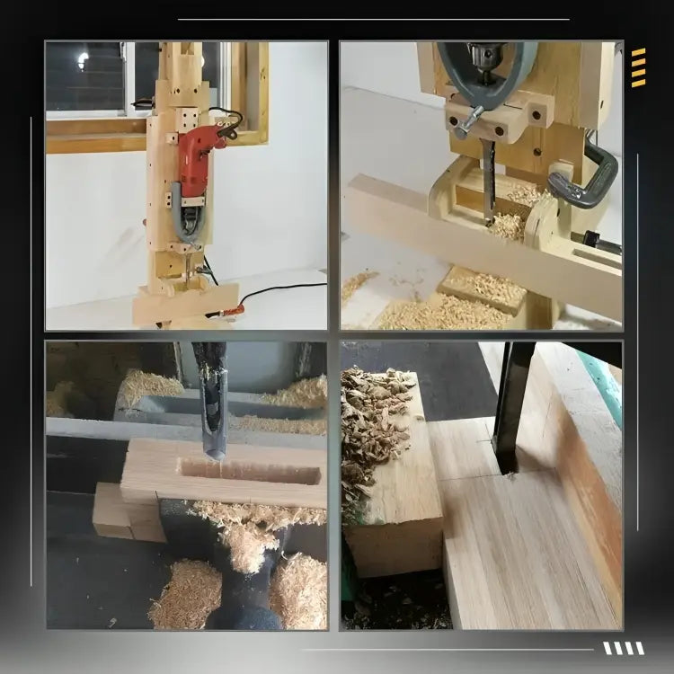 Wood Drill Bit Set for Square Dowel - CNC Milling with Chip Removal