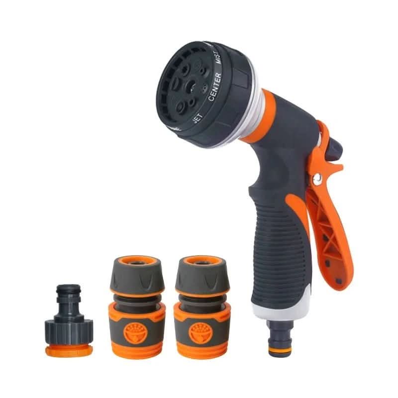 8-Function Ergonomic Garden Hose Sprayer for High Pressure Water Control