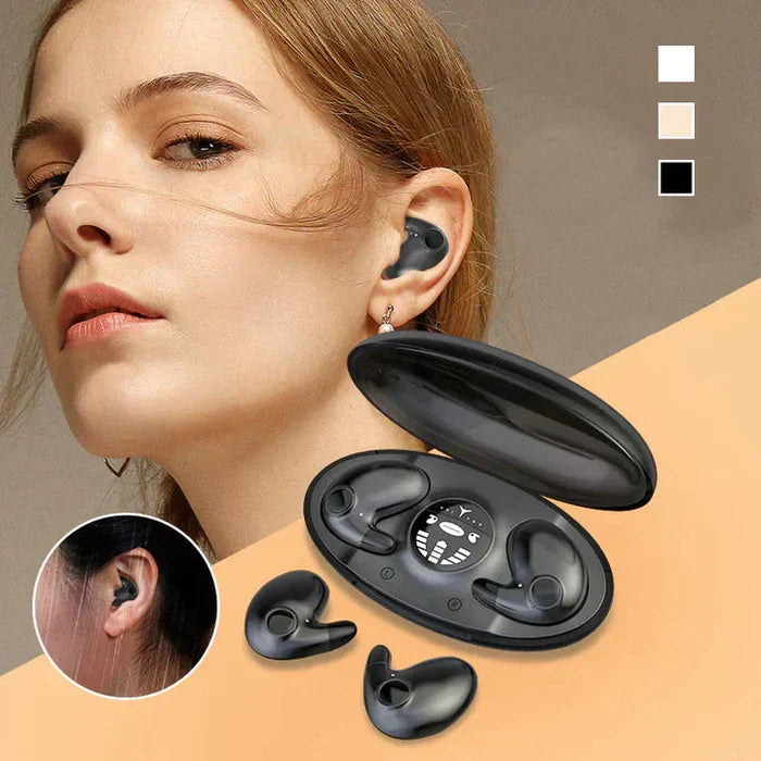 Wireless Mini Earbuds for Sleep with Noise Cancelling and Extended Battery