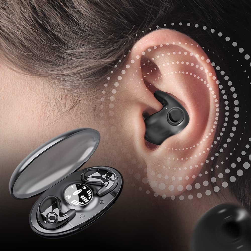 Wireless Mini Earbuds for Sleep with Noise Cancelling and Extended Battery