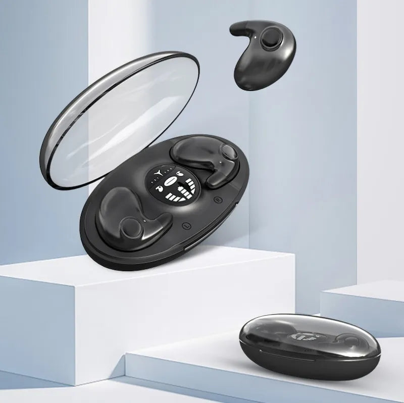 Wireless Mini Earbuds for Sleep with Noise Cancelling and Extended Battery