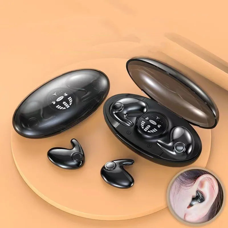 Wireless Mini Earbuds for Sleep with Noise Cancelling and Extended Battery