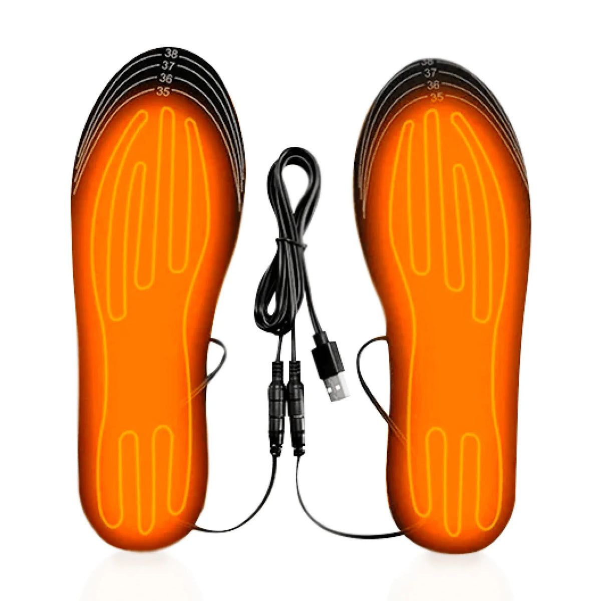 Adjustable Temperature Control Heated Insoles for Outdoor Use