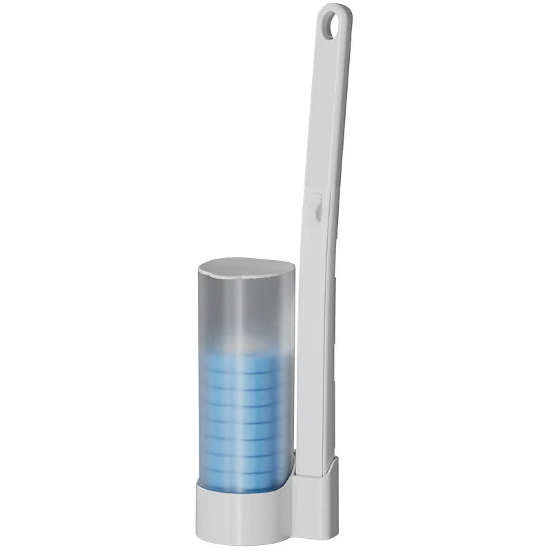 Antibacterial Disposable Toilet Brush with Hygienic Sponge Heads