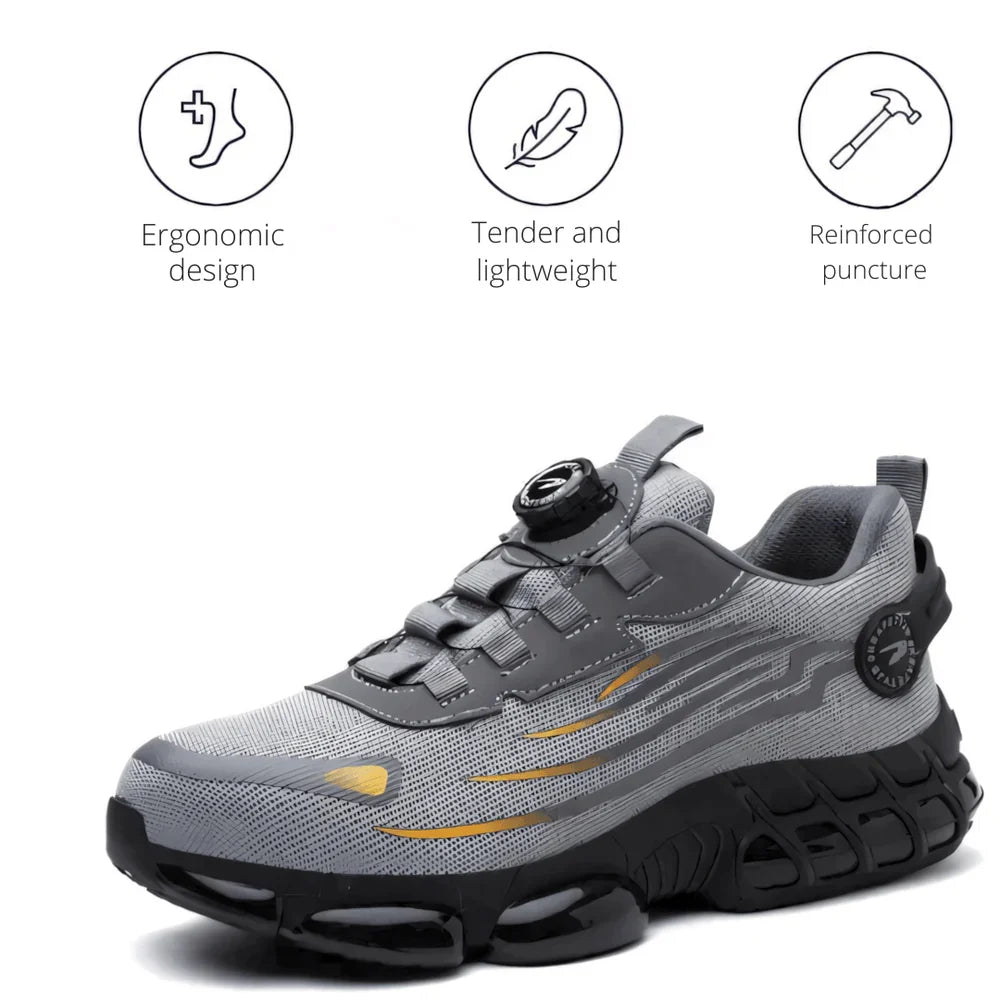 Orthopedic Support Work Shoes for Men with Non-Slip Grip