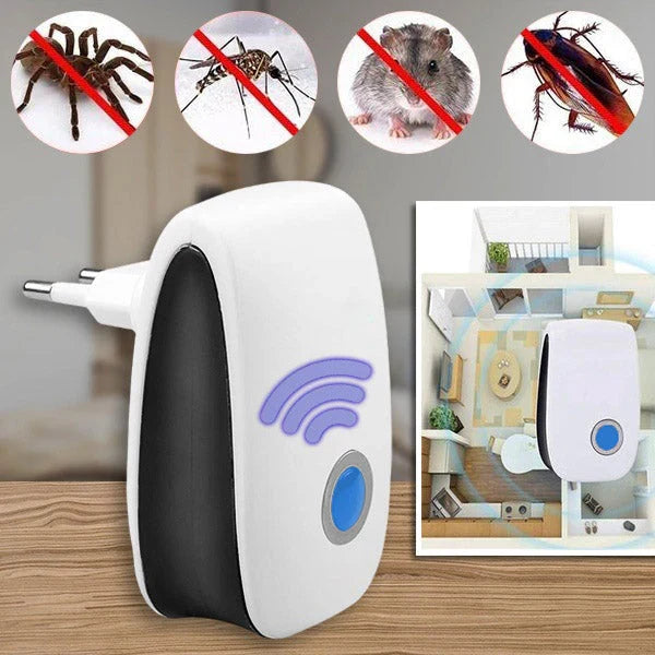 Plug-In Ultrasonic Insect Repeller for Chemical-Free Indoor Protection