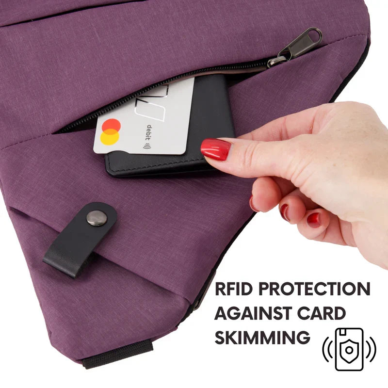 Anti-Theft Crossbody Bag for Secure Storage