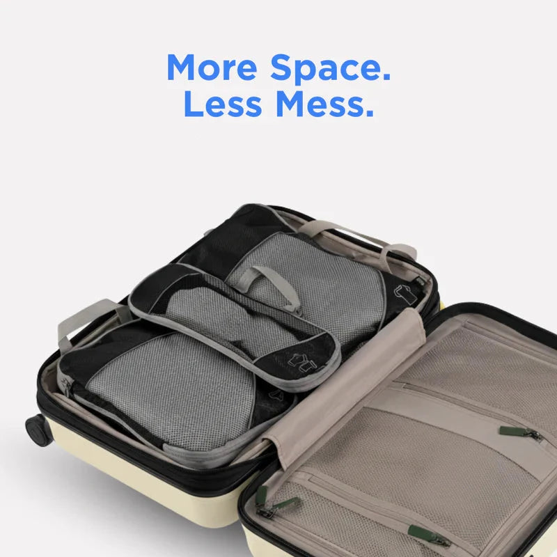 Packing Cubes with Dual-Zipper Compression System