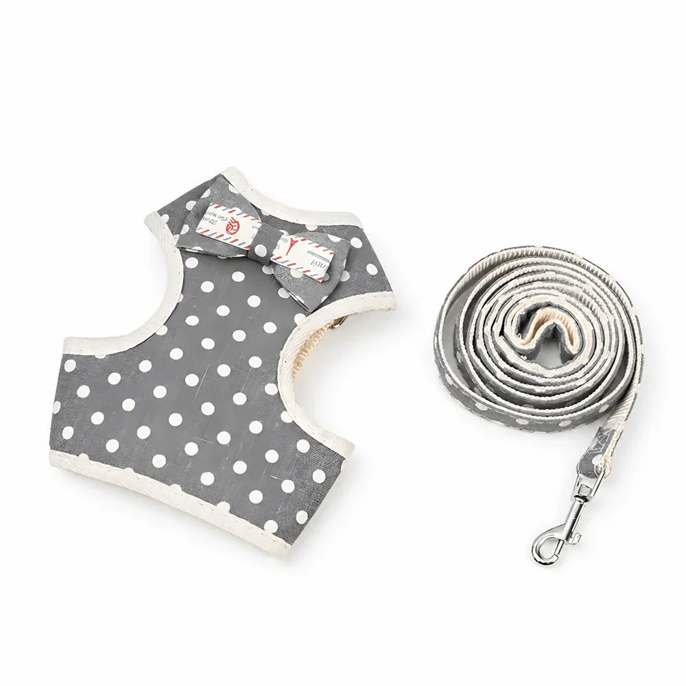 Adjustable Soft Mesh Cat Leash and Harness Set