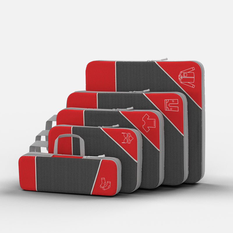 Packing Cubes with Dual-Zipper Compression System