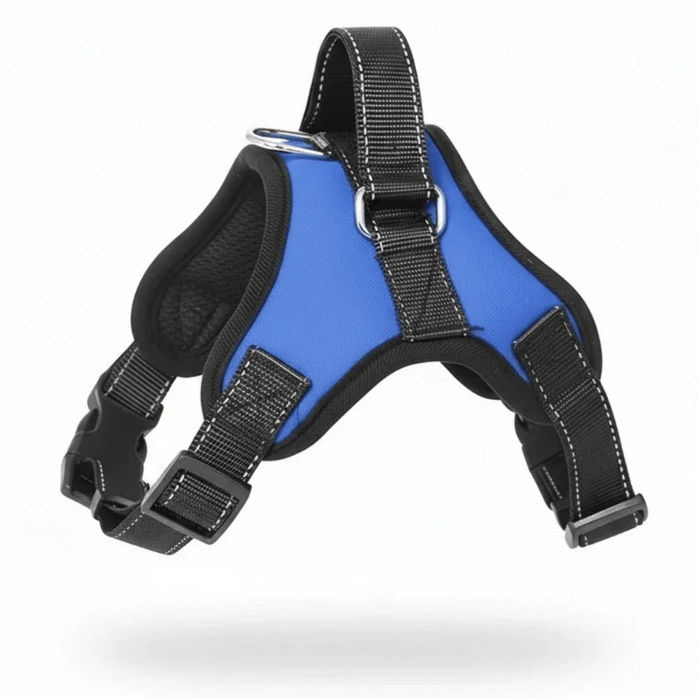 Mesh-Lined Dog Harness for Walking with Reflective Straps and Handle