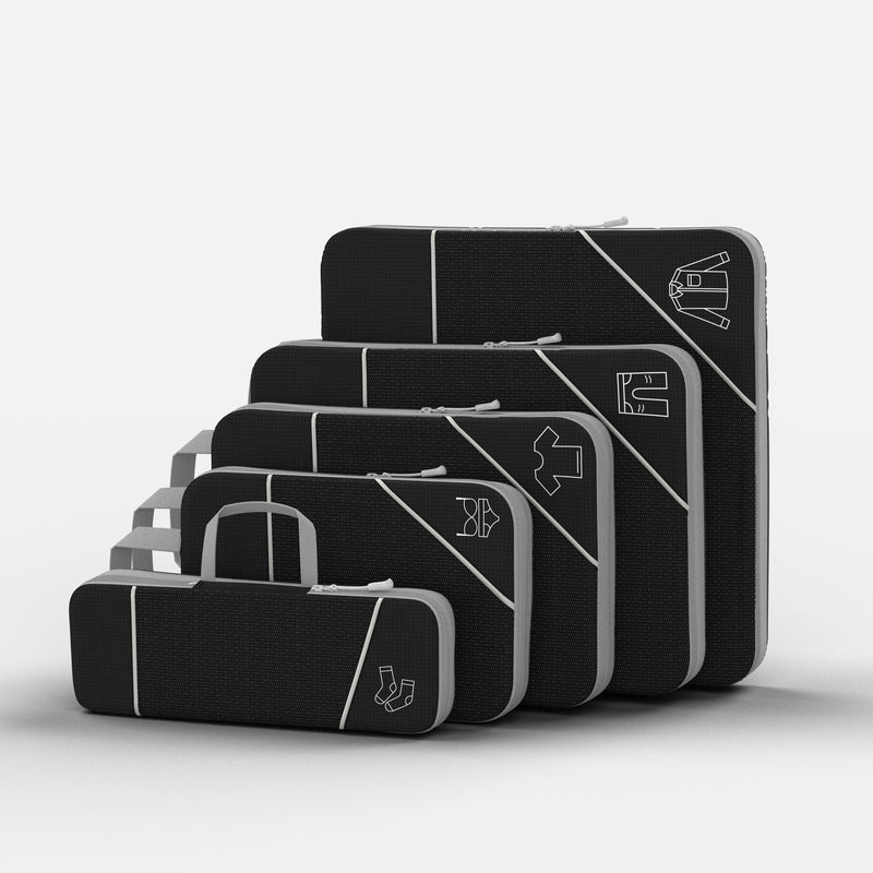 Packing Cubes with Dual-Zipper Compression System