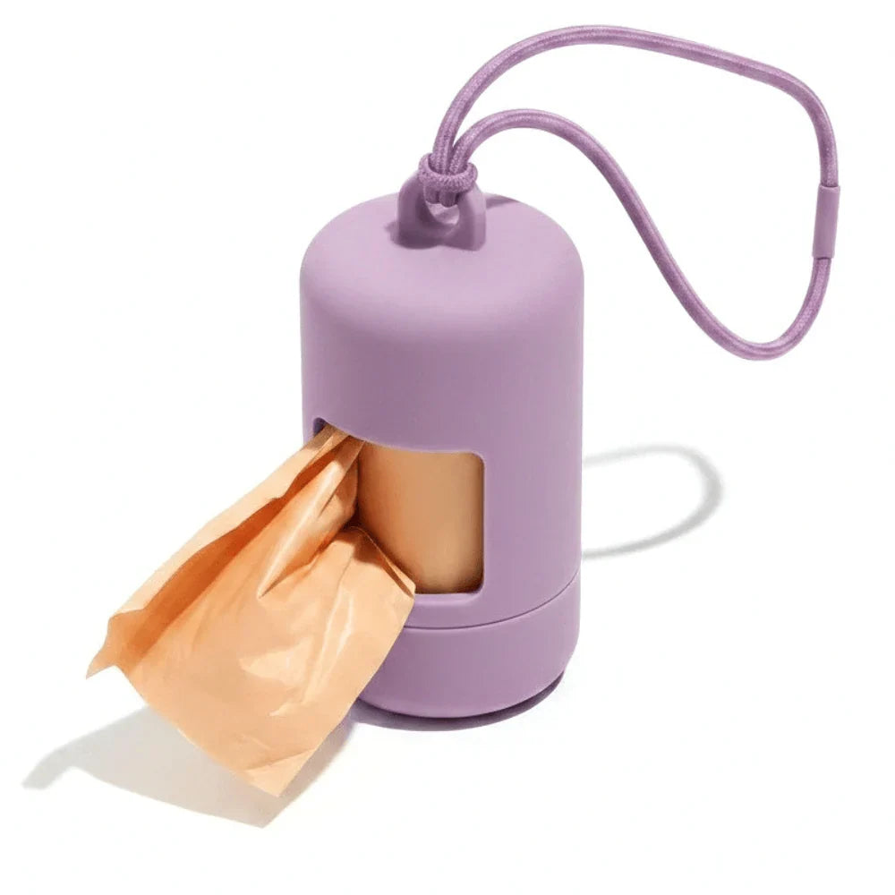 Portable Dog Waste Bag Holder with Clip-On Attachment