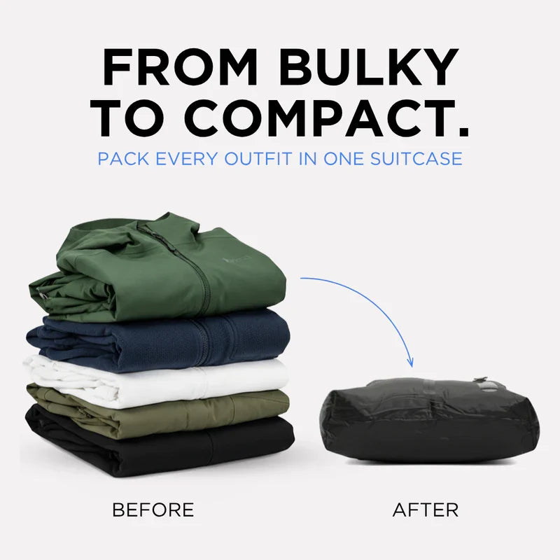 Airtight Compression Vacuum Storage Bags for Travel – Pack of 2