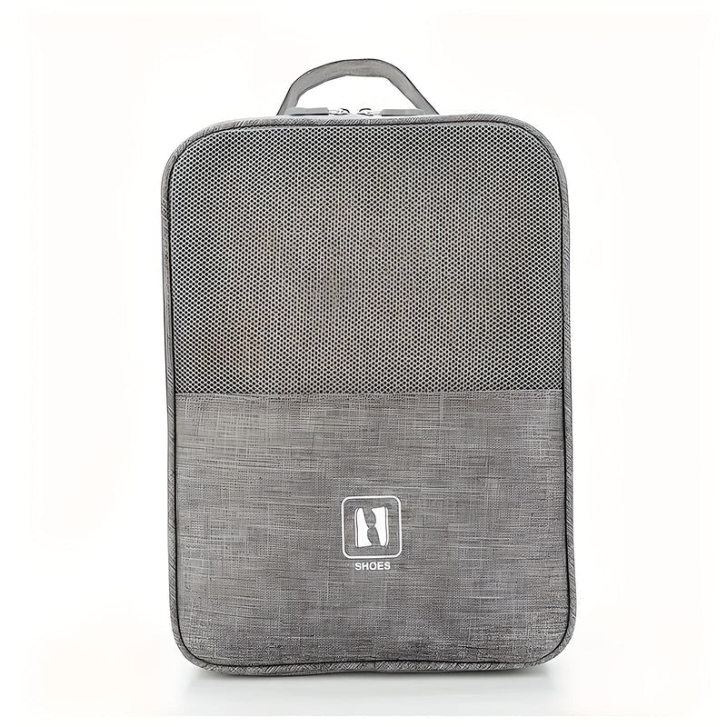 Shoe Organizer for Travel with Luggage Strap and Multiple Pockets