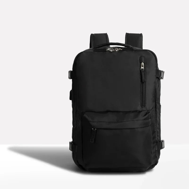 Flat Lay Design Expandable Travel Backpack for Carry-On Use
