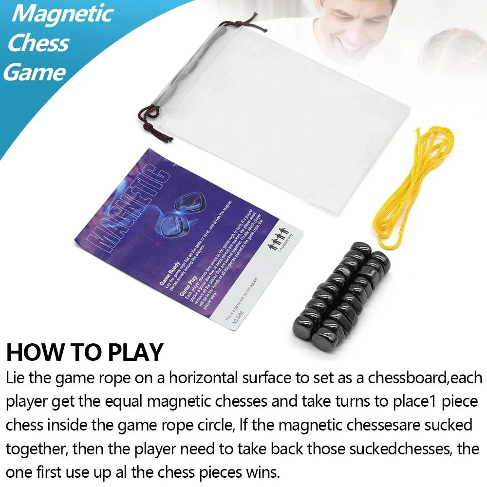 Portable Folding Travel Chess Set with Magnetic Board