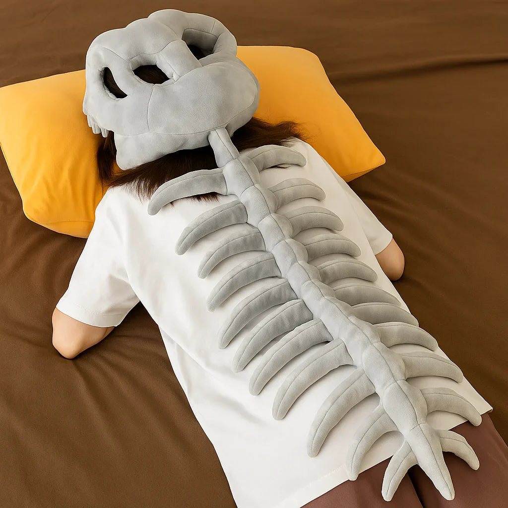 Adjustable Plush Dinosaur Skeleton Outfit for Children