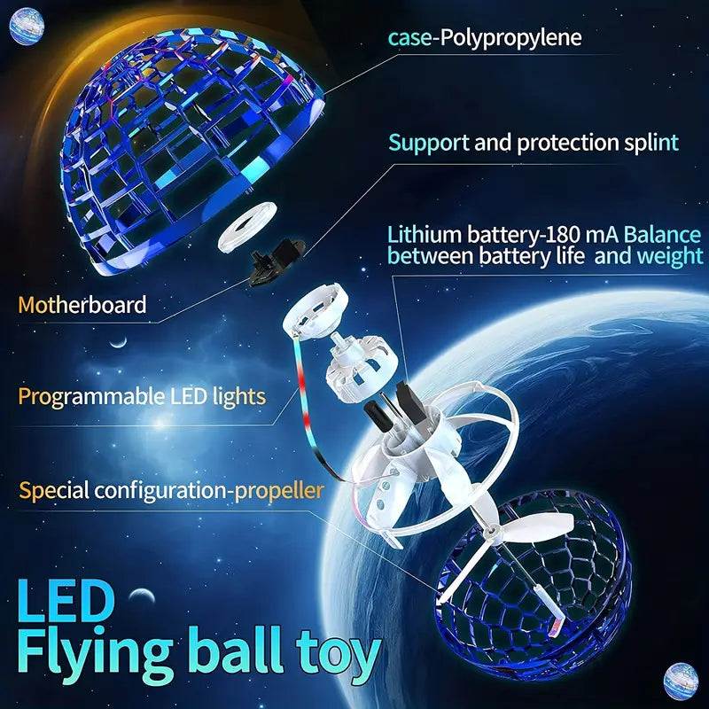 LED Light-Up Floating Hover Ball Toy