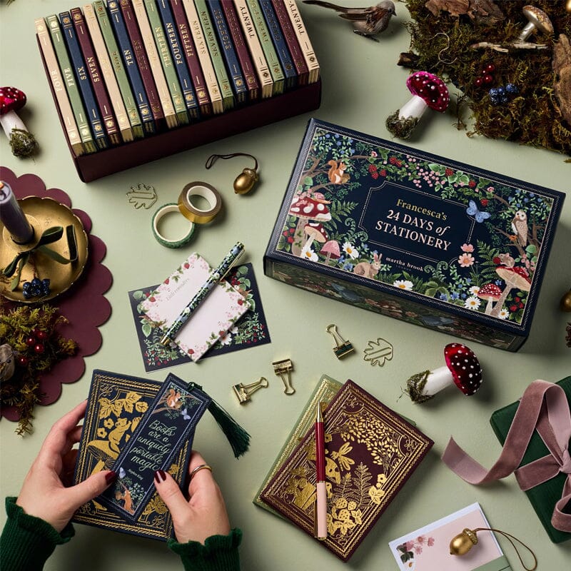 Winter Forest Themed Advent Calendar for Stationery Lovers