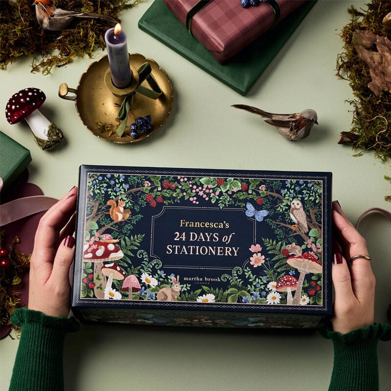 Winter Forest Themed Advent Calendar for Stationery Lovers