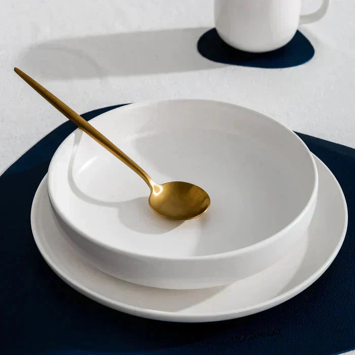 Minimalist Stainless Steel Cutlery Set 18/10 with Titanium Coating