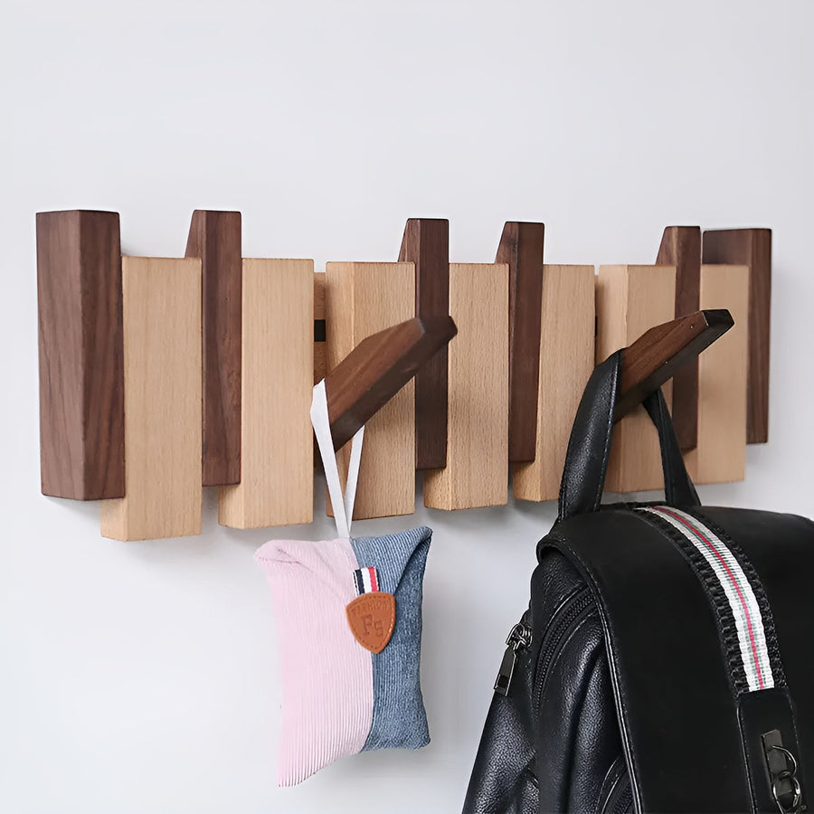 Magnetic Foldable Hook Rack for Wall Storage