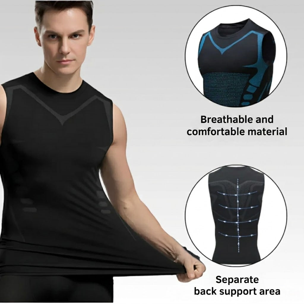 Men's Compression Shaping Vest with Breathable Flexible Fit