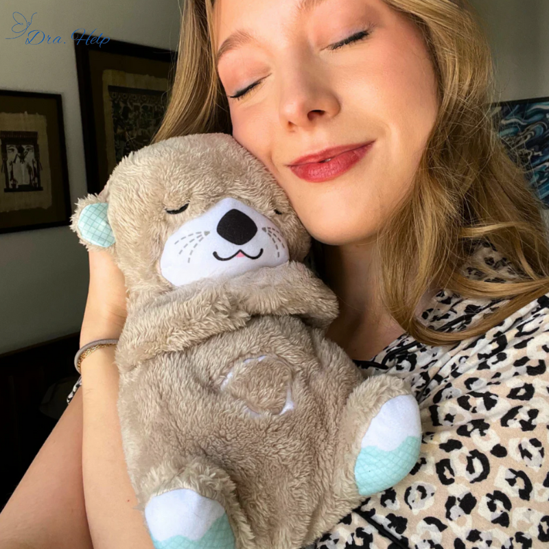 Plush Bear Toy with Breathing Sounds – Battery Operated