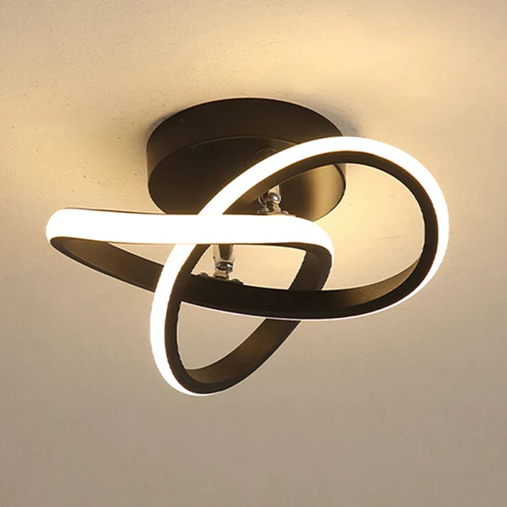 Contemporary Metal Ceiling Light with Adjustable LED Design