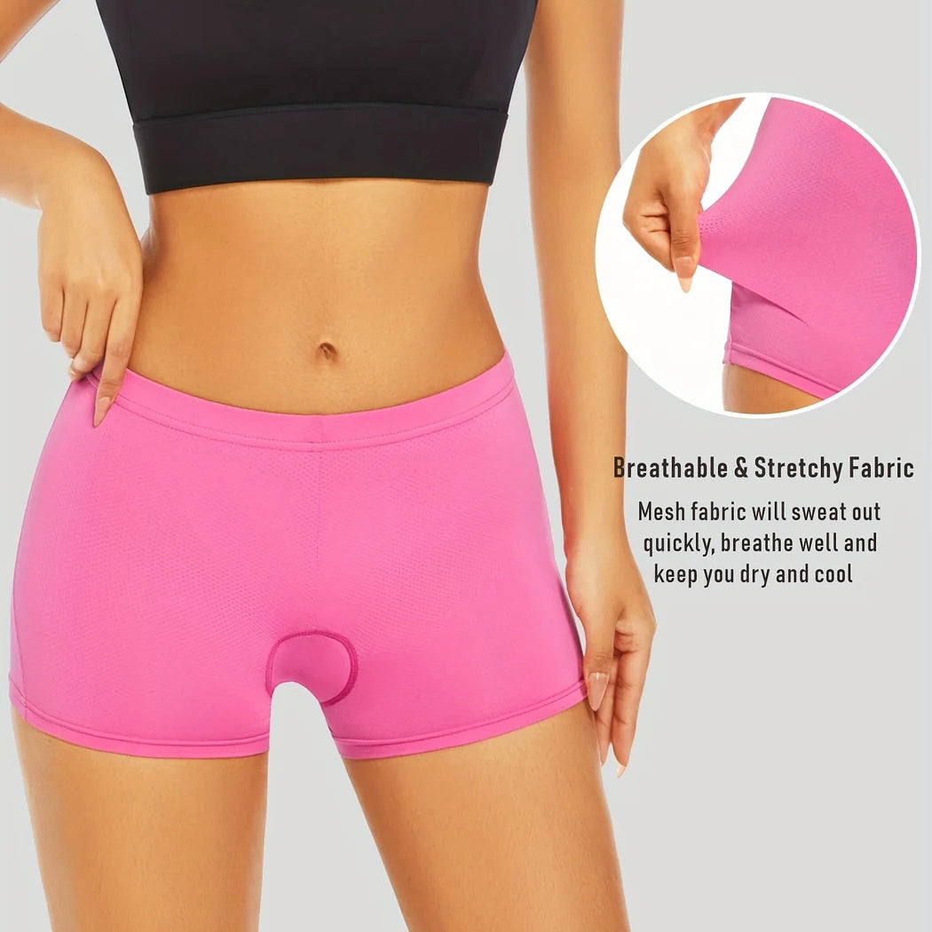 Women's Breathable Cycling Shorts with 4D Padding