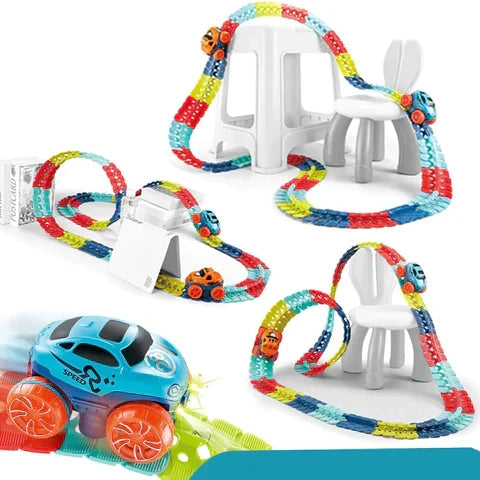 Kids Learning Toy - Magnetic Car Track Playset