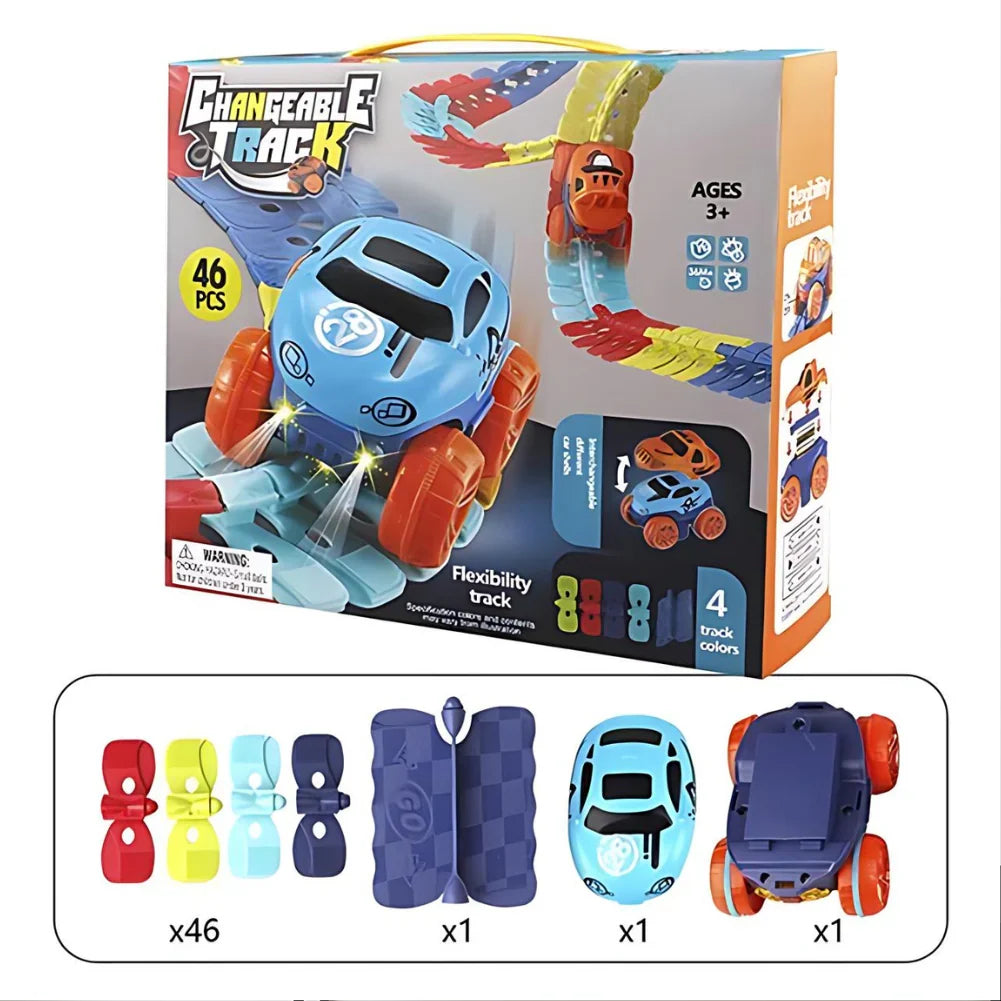 Kids Learning Toy - Magnetic Car Track Playset