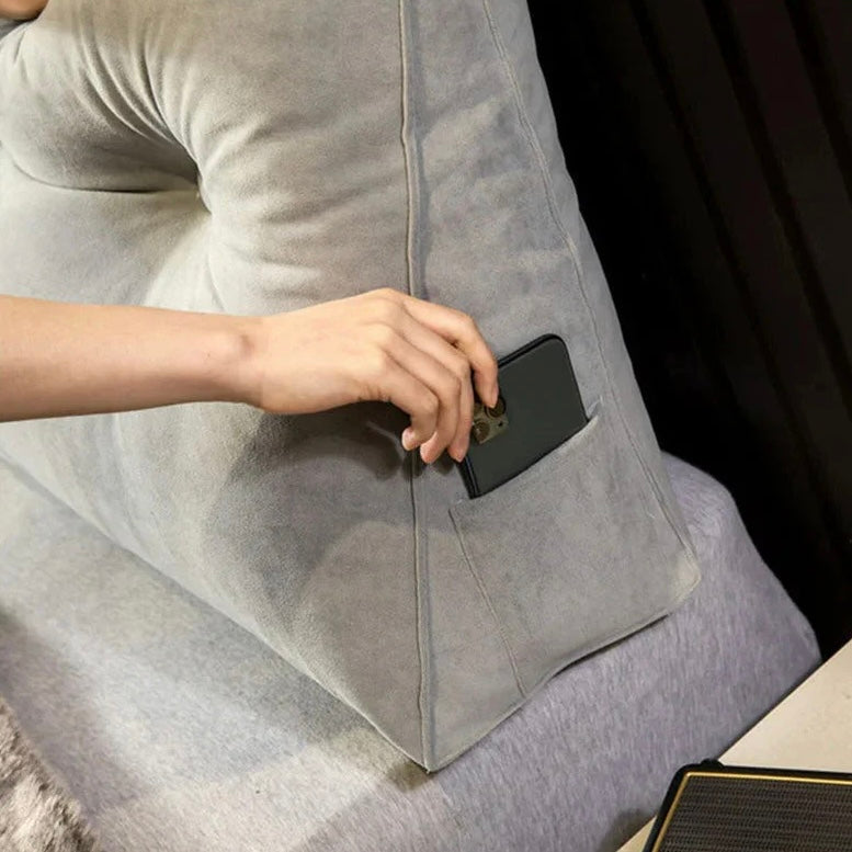 Ergonomic Bed Cushion Pillow for Back Support and Comfort