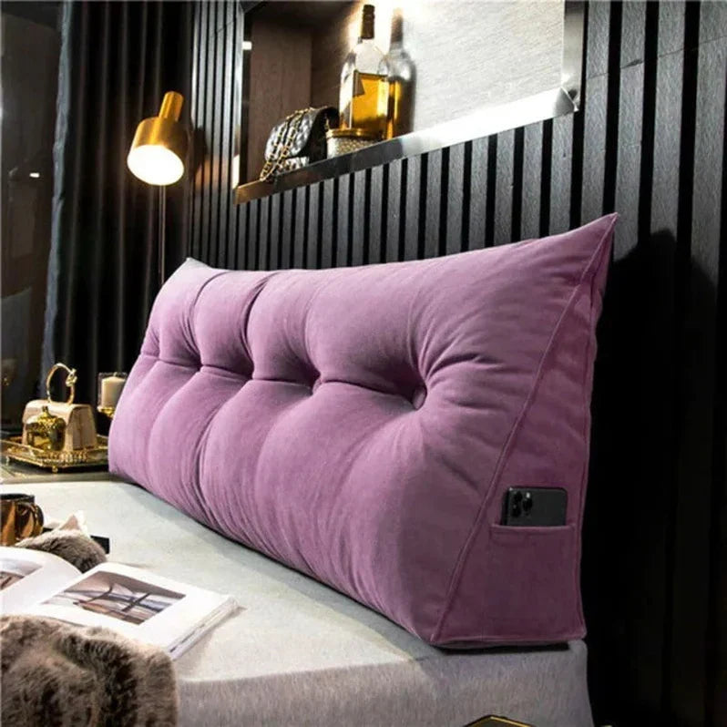 Ergonomic Bed Cushion Pillow for Back Support and Comfort