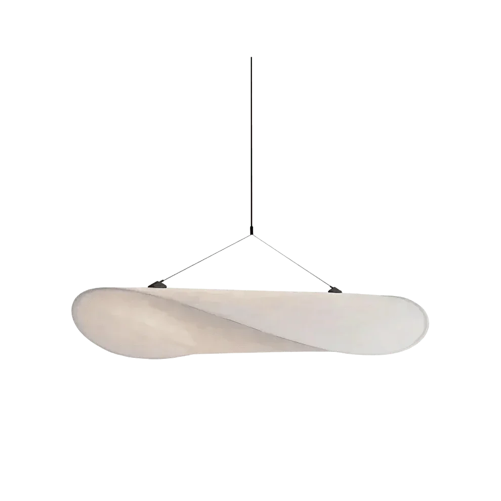 Silk LED Pendant Light in Japandi Wabi Sabi Style