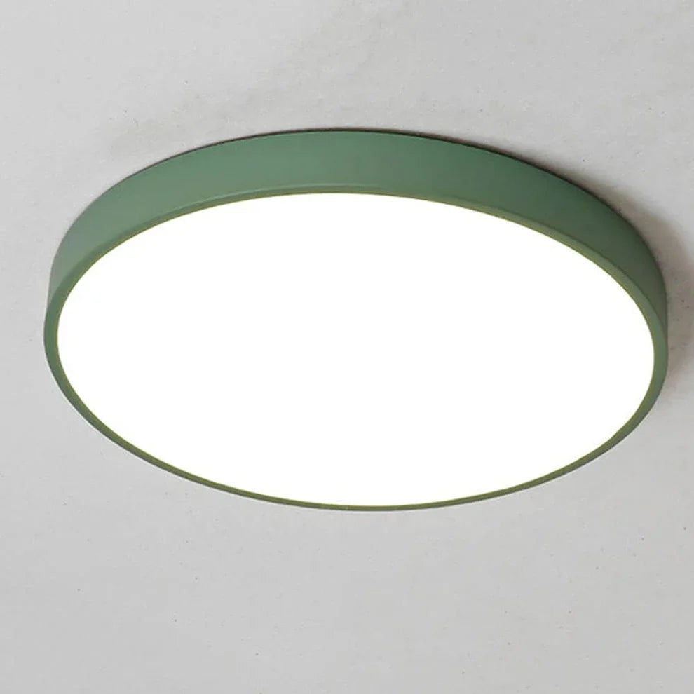 Round Flat LED Ceiling Fixture for Kitchen, Bathroom, Living Room, Bedroom