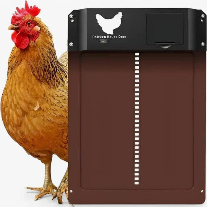 Waterproof Aluminum Chicken Coop Door with Automatic Light Sensor